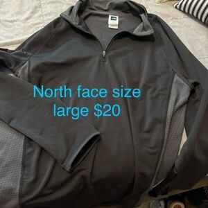North face quarter zip pull over